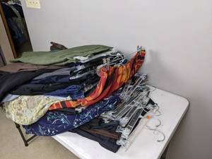 lot 156 image: Large Assortment of Womens Bottoms (L-XXL) Loft, International Concepts, Evan Picone, D. Jeans, Lane Bryant, Counter Parts, Style & Co. and More