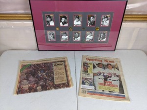 lot 193 image: Vintage Twins Baseball Memorabilia Studio 91 Card Showcase Collection (Kirby Puckett, Jack Morris, Kent Hrbek, Rick Aguilera and More), 1987 World Series Minnesota Magic Newspaper and 1990 Sporting Newspaper