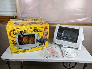 lot 203 image: George Foreman GR82 George Jr. Rotisserie