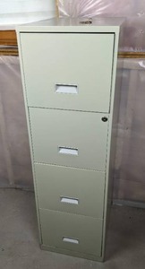 lot 220 image: Vertical 18 4-Drawer Metal File Cabinet