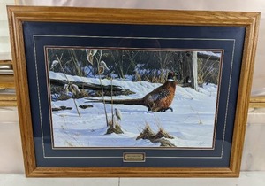 lot 227 image: Fenceline Strut Framed Print by Wilhelm Goebel, 31 x 23