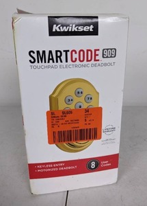 lot 16 image: NEW Kwikset SmartCode 909 Touchpad Electronic Deadbolt