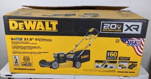 lot 1 image: NEW DeWalt Brushless Direct Drive Cordless Self Propelled Mower 2x20V Max 21.5