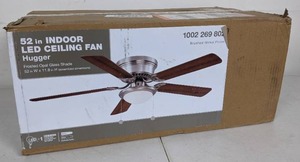 lot 19 image: NEW Hugger 52 Indoor LED Ceiling Fan