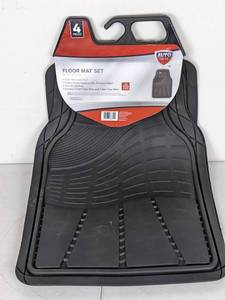 lot 57 image: NEW Auto Drive 4 Piece Vinyl Floor Mat Set