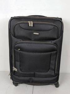 lot 65 image: Nearly NEW Black Rolling Suitcase