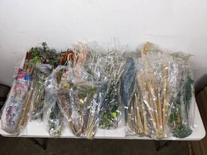 lot 107 image: Assortment of Beautiful Artificial Flower Stems