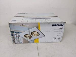lot 110 image: Broan Ceiling Bathroom Exhaust Fan  Infrared Heater, 70 CFM, 4.0 Soness