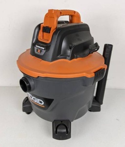 lot 137 image: NEW Ridgid 18-Volt 9 Gal. Cordless WetDry Shop Vacuum