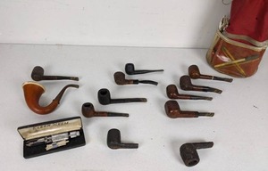lot 124 image: Assortment of Tabacco Pipes & Accessories