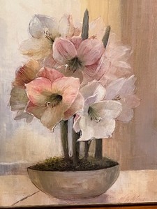 lot 28 image: Lovely Floral Decorative Wall Art