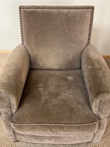 lot 18 image: Room and Board Neutral Colored Upholstered Arm Chair