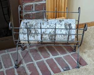 lot 47 image: Metal Fireplace Log Rack