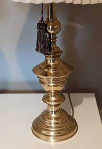 lot 72 image: Three Brass Table Lamps