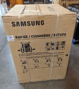 Samsung 30 in. 6.0 cu. ft. Slide-In Gas Range with Air Fry and Fan Convection in Fingerprint Resistant Stainless Steel (Scratch and Dent) - 1 Year Warranty