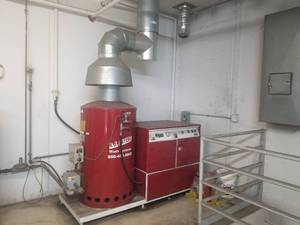 lot 22 image: 1999 R.J. Sayers Wash Systems 75ENG 750000 BTU High Pressure Washer