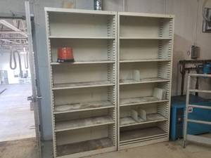 lot 29 image: Lot of (2) Metal Storage Shelving Units