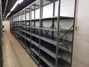 lot 37 image: Halted  - combined with lot #36. 39x2x8 Shelving Unit