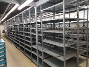 lot 38 image: Halted  - combined with lot #36. 39x2x8 Shelving Unit