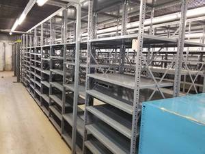 lot 39 image: Halted  - combined with lot #36. 32x2x8 Shelving Unit