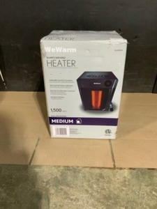 Lifesmart 1,500-Watt Electric Infrared Portable Space Heater with 4-Elements and Remote. See Pictures