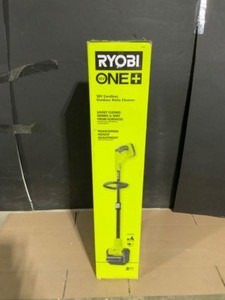 RYOBI ONE 18V Cordless Battery Outdoor Patio Sweeper with 2.0 Ah Battery and Charger. See Pictures