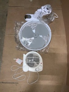 Hampton Bay Fan & Unbranded Fan Forced Heater. See Pictures