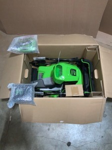 Greenworks PRO 19 in. 60V Battery Cordless 2-in-1 Lawn Mower with 5.0 Ah Battery with Charger. See Pictures