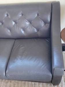 Chateau D Ax Tufted Leather Sofa