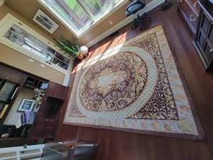 Indian Oriental Wool Area Rug