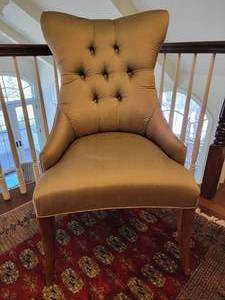 Elegant Tufted Accent Chair Pair