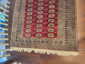 Vintage Kazak Pattern Entry Rug