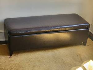 Black Entry Storage Bench