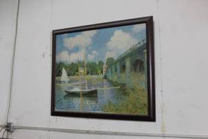 lot 718 image: Sailing Signed Painting , Wood Frame