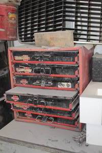 lot 643 image: Parts Organizer Cabinet, Hardware