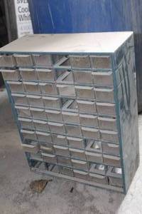lot 648 image: Parts Organizer Cabinet, Hardware
