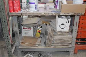 lot 659 image: Wood TopMetal Workstation