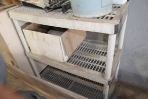 lot 685 image: Plastic Shelving Unit