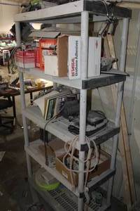 lot 715 image: Plastic Shelving Unit
