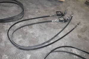 lot 733 image: Lot of (2) Fuel Hoses with Handles