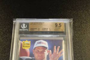 1991 Fleer Ultra Update Brett Favre #U1 Rookie Card BGS 9.5