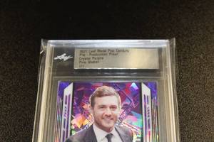 2021 Leaf Metal Pop Century Pre Production Proof Crystal Purple Pete Weber 11  Only 1 Exist