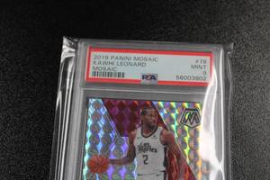 2019-20 Mosaic Mosaic Prizm Kawhi Leonard #78 PSA 9