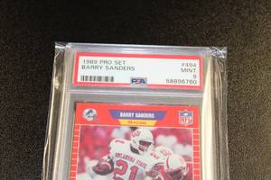 1989 Pro Set Barry Sanders #494 Rookie Card PSA 9
