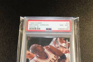 1995-96 Fleer Total D Michael Jordan #3 PSA 8