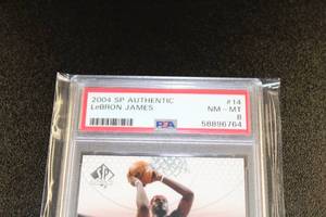 2004-05 SP Authentic LeBron James #14 PSA 8