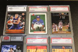 Graded Card Mixed Sports Card Lot  7 Graded Cards