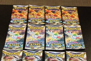 Pokemon Sword & Shield Brilliant Stars Unopened Pack Lot  16 Packs
