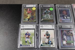 Graded Football Card Bulk Lot  12 Graded Cards
