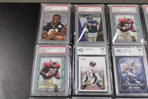 Graded Football Card Bulk Lot  12 Graded Cards